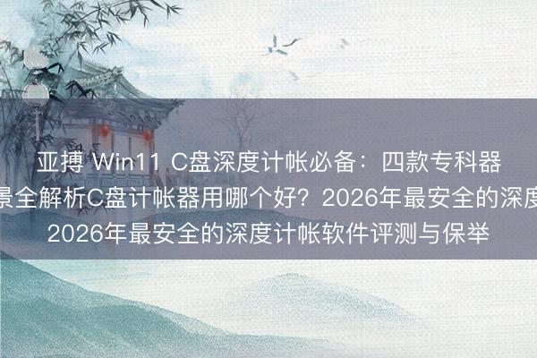 亚搏 Win11 C盘深度计帐必备：四款专科器用中枢功能与适用场景全解析C盘计帐器用哪个好？2026年最安全的深度计帐软件评测与保举