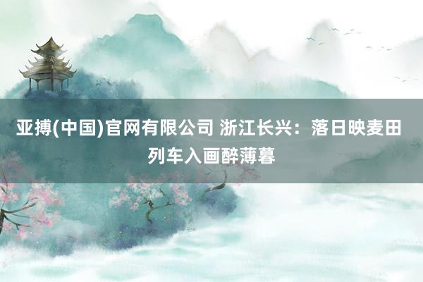 亚搏(中国)官网有限公司 浙江长兴：落日映麦田 列车入画醉薄暮