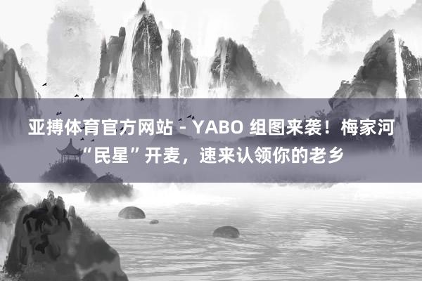 亚搏体育官方网站 - YABO 组图来袭！梅家河“民星”开麦，<a href=