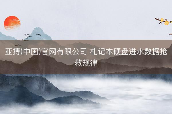亚搏(中国)官网有限公司 札记本硬盘进水数据抢救规律
