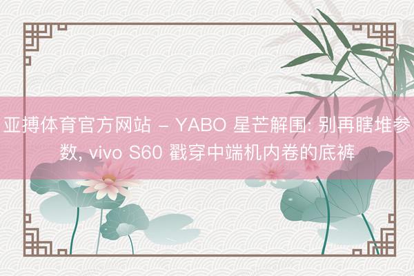 亚搏体育官方网站 - YABO 星芒解围: 别再瞎堆参数， vivo S60 戳穿中端机内卷的底裤