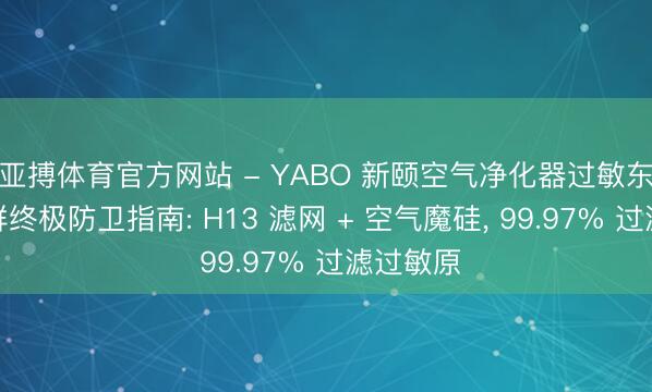 亚搏体育官方网站 - YABO 新颐空气净化器过敏东说念主群终极防卫指南: H13 滤网 + 空气魔硅， 99.97% 过滤过敏原